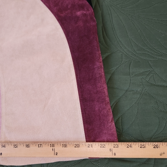 Vintage John Paul Richard's multicolored suede skirt - Picture 4 of 9